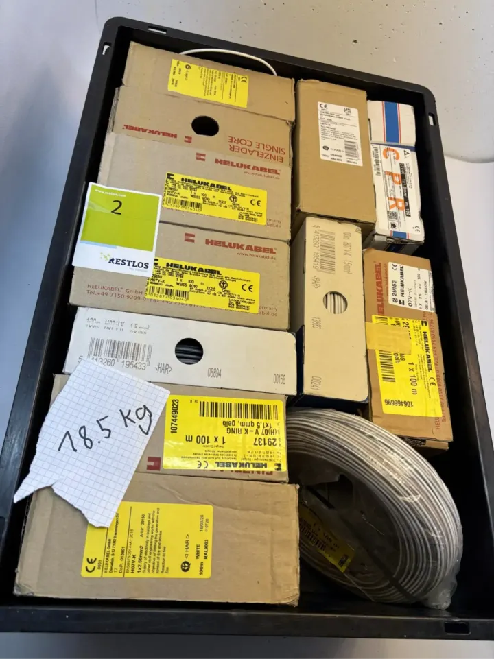 Konvolut H07V-K 1,5–2,5 mm² Kabel